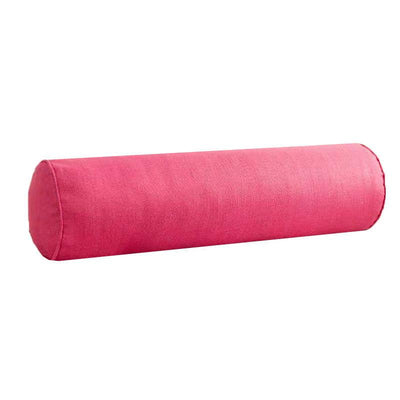 Cotton And Linen Neck Protection Cylindrical Pillow Yoga Pillow Beauty Bed Pillow Sofa Pillow Round