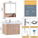 Solid Wood Bathroom Cabinet Wash Basin Cabinet Combination Washbasin Balcony Toilet Wall-mounted