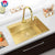 Golden Sink Thickened 304 Food Grade Stainless Steel Nano Antibacterial Single Basin Sink