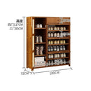 Rattan solid wood Shoe cabinet breathable large capacity deodorant rattan weaving porch cabinet