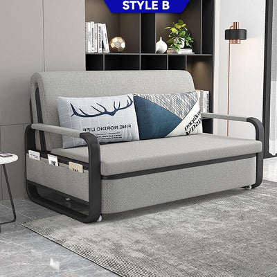 MH Foldable Sofa Bed Home Multifunctional Living Room Fabric Sofa With Storage Retractable Sofa Bed