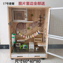 2021 Cat wood solid Cage Chinchilla ecological board pet air conditioning villa blind date cabinet