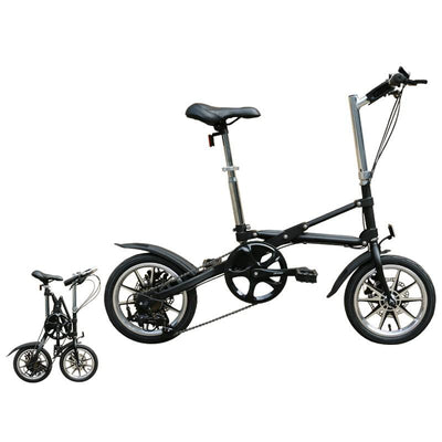 Fast Folding Bicycle Fold In One Second 14-inch Portable Folding Bicycle For Adults And Students