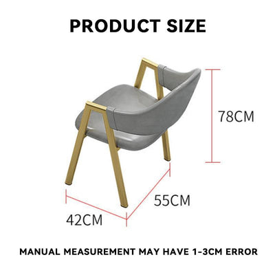 Nordic Backrest Dining Chair Leisure Iron Home Computer Chair Simple Modern Lazy Student Makeup