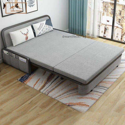 Small Foldable Sofa Bed Apartment Living Room Multi-functional Dual-use 1.5 m Wide Double Economical