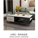 Marble Coffee Table Tv Cabinet Combination Small Family Coffee Table with Lock