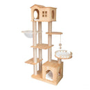 Climbing Wooden House Solid Wood Rack Space Capsule Luxury Summer Nest Cat Tree Large Multi-cat