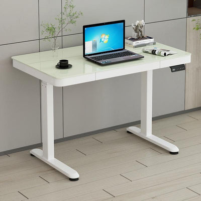 Electric Height Adjustable Table Removable Study Table With Drawer Computer Desk