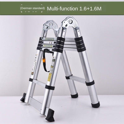 4-meter Retractable Telescopic Climbing Anti-skid Ladder Straighten Portable Sub-ladder 5-meter