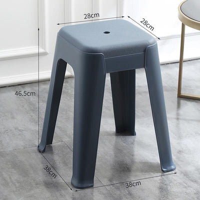 【Buy 3 Get 1 Free】Simple Plastic Stackable Stools Living Room Use | Dining Chair/dining Stool |