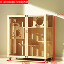 Pet Condo Cage Villa Luxury Double/Three-story Cat Villa Apartment Display Cabinet Household Solid