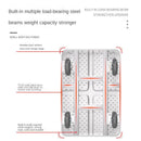 Syezyo Steel Trolley Mute Foldable Trolley Bearing 200KG Trolley