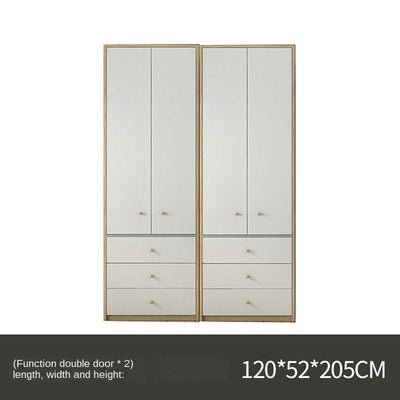 Nordic Wardrobe Simple Modern Economy Assembly Two-door Board Simple Custom Small Bedroom Wardrobe