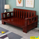 Solid Wood Sofa Bed Multifunctional Sofa Bed Simple Retractable Bed