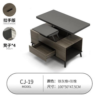 Upgrade Lifting Coffee Table Dual-use Dining Table Family Living Room Household Multi-functional