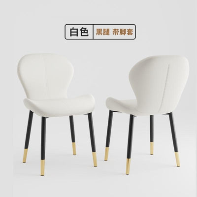 Dining Chair Waterproof Pu/Leather Dining Chair Living Room Leisure Chair Modern Backrest Chair