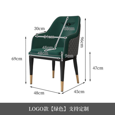 Luxury Dining Chair, Household Leisure Chair, Back, Hotel Sales Department, Reception, Negotiation,