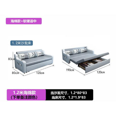 Sofa Bed Foldable Multifunctional Sofa Small Apartment Sofa With Storage