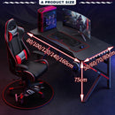 【2022 NEW】E-sports Gaming Table Computer Table With RGB Lighting Home Ergonomic Study Table Study