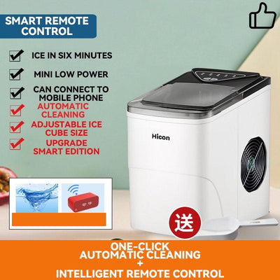 Small Ice Maker Commercial/Home 15/25KG Fully Automatic Smart Mini Ice Maker 6 Minutes Fast Ice Out