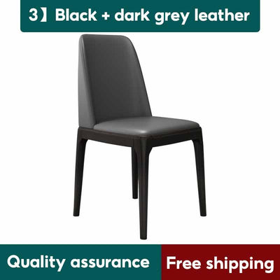 Nordic modern dining chair fashion waterproof dressing chair modern back chair PU leather dining