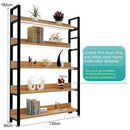 Steel And Wood Bookshelf Iron Shelf Floor Multi-storey Living Room Storage Shelf Display Shelf