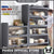 2022 NEW Metal Kitchen Cabinet Grey Floor Multi-layer Storage Cabinet Multifunctional Oven Shelf