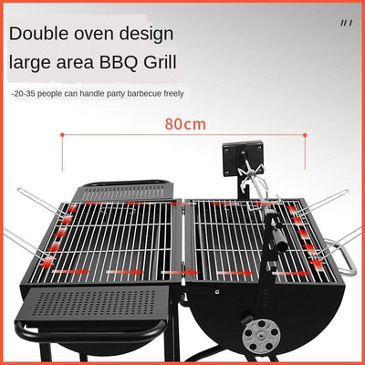 Courtyard Grill Charcoal Outdoor Oven Household Smokeless Barbecue Large American Bbq Sf