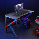 【2022 NEW】E-sports Gaming Table Computer Table With RGB Lighting Home Ergonomic Study Table Study