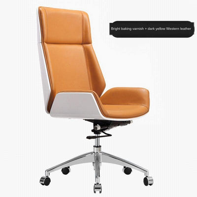 Reclining Computer Chair Office Chair With Emulsion Seat Backrest Ergonomic Massage Chair Home