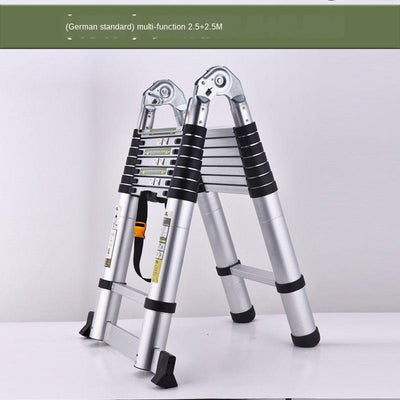 4-meter Retractable Telescopic Climbing Anti-skid Ladder Straighten Portable Sub-ladder 5-meter