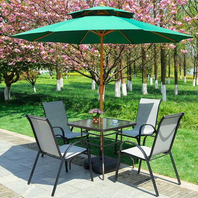 Tiger Deer Suite Balcony Garden Leisure Furniture Dining Outdoor Three-piece Five-piece Milk Tea