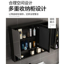 Modern simple toilet bathroom cabinet hand washing face basin mirror cabinet combination Nordic