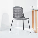 FORTUNE Nordic plastic chairs modern minimalist home backstool creative solid wood dining table