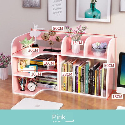 Desk Small Bookshelf on Simple Office Desktop Rack Multi-layer Student Dormitory Storage Children