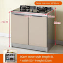 Stainless Steel Cabinet Simple Kitchen Cabinet Counter Stiller Cabinetself-assembly Economy Cabinet