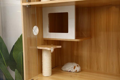 Villa Solid Wood Cage House Pet Display Cabinet Foster Breeding Cat Delivery Room