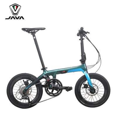 Java Foldable Bike， J-Air X1 18s (Java Aria Mini)- 16" 349 - Carbon Fiber - Ultra Light Only 9.6Kgs