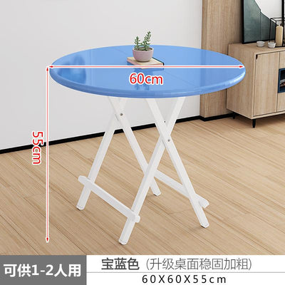 Foldable Table Round Home Dinning Folding Outdoor And Portable Stall Small Simple Dining Table