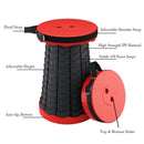 Foldable Stool Outdoor Telescopic Stool Seat Portable Fishing Stool Folding Adjustable Stool