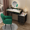 Nordic Dressing Table With Mirror Light Luxury Style Make Up Table Bedroom Storage Cabinet