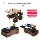 Lifting Foldable Coffee Table Modern Simple Creative Storage Telescopic Multifunctional Coffee Table