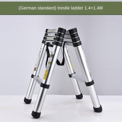 4-meter Retractable Telescopic Climbing Anti-skid Ladder Straighten Portable Sub-ladder 5-meter