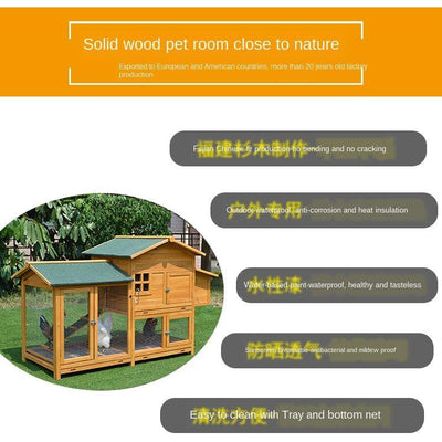 Outdoor Home Large Chicken Coop Pigeon Cat Litter Kennel Parrot Cage Pet