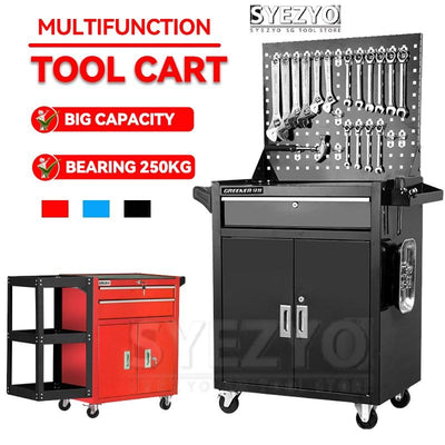 Syezyo Tool Car Auto Repair Tool Trolley Cart Multi Function Maintenance Scheme Mobile Toolbox Auto