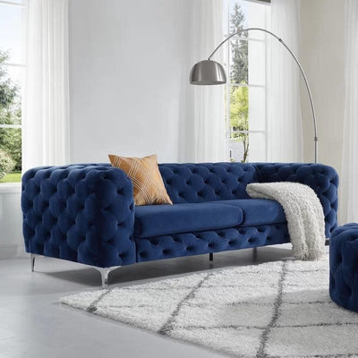 Stock 20-30 Days Delivery Nordic Light Luxury High-end Italian Velvet Sofa Ins Style American Living