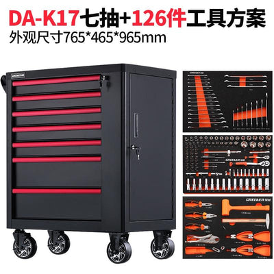 SHANJIE Trolley Tool Cart Iron Cabinet, Workshop Auto Repair Drawer Multifunctio