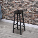 High Chair Bar Stool Minimalist Fashion Creative Steel Wood Thickened Dining Chair（70cm）