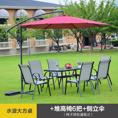 Tiger Deer Suite Balcony Garden Leisure Furniture Dining Outdoor Three-piece Five-piece Milk Tea