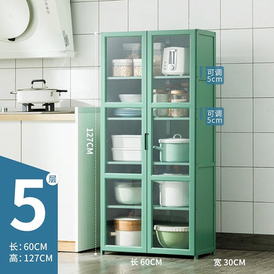 Kitchen Cabinet Multi-layer Kitchen Rack Bedroom Bookshelf Cabinet Home Sideboard Cabinet